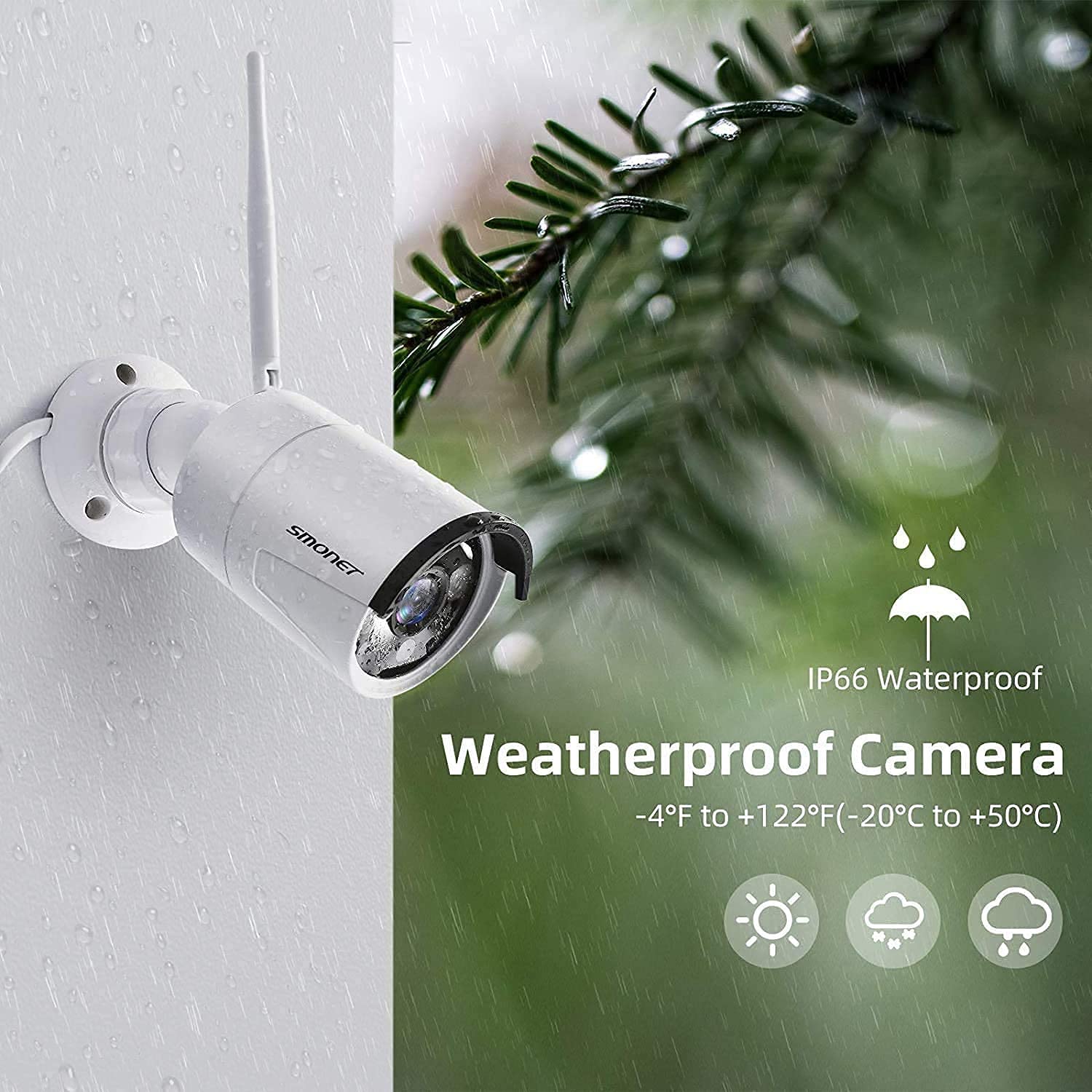 Wireless Security Camera System,SMONET 1080P 8 Channel Home